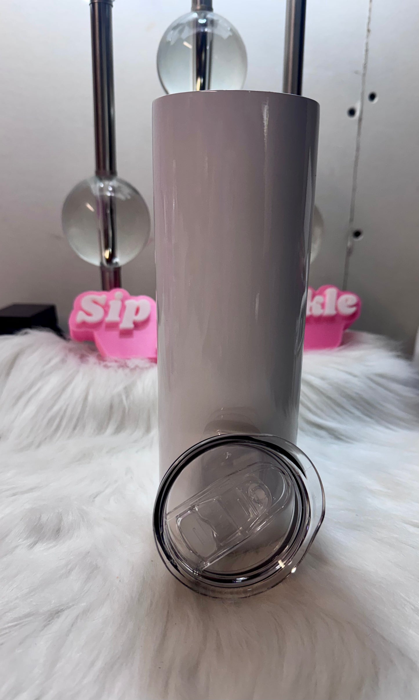 20oz Straight Skinny Tumbler Stainless Steel Double Layer Insulated