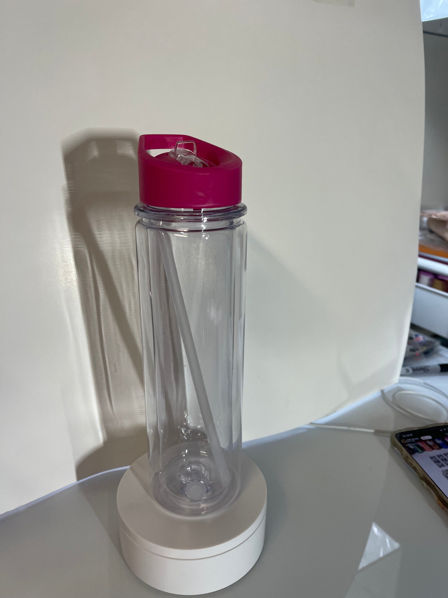 18oz water bottle (snow globe)