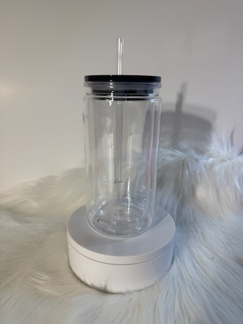 16oz Clear snowglobe