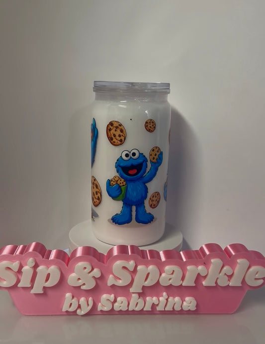 16oz Cookie Monster- Ready