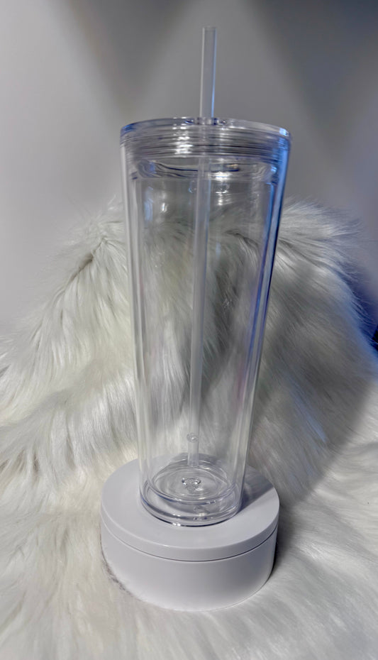 24 oz acrylic (snow globe)