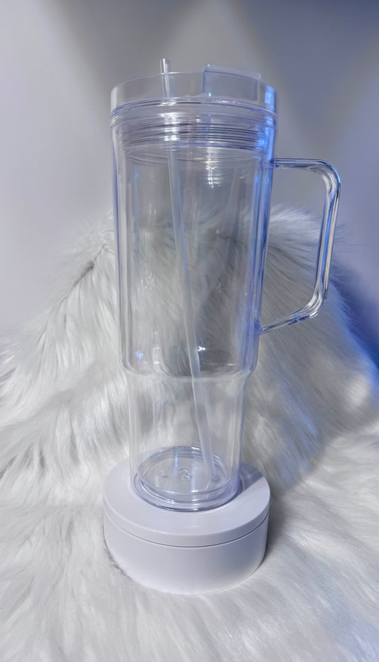 40 oz acrylic (snow globe)