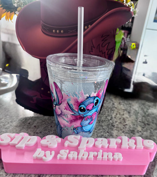 Pre-made Stitch lava 12oz cup