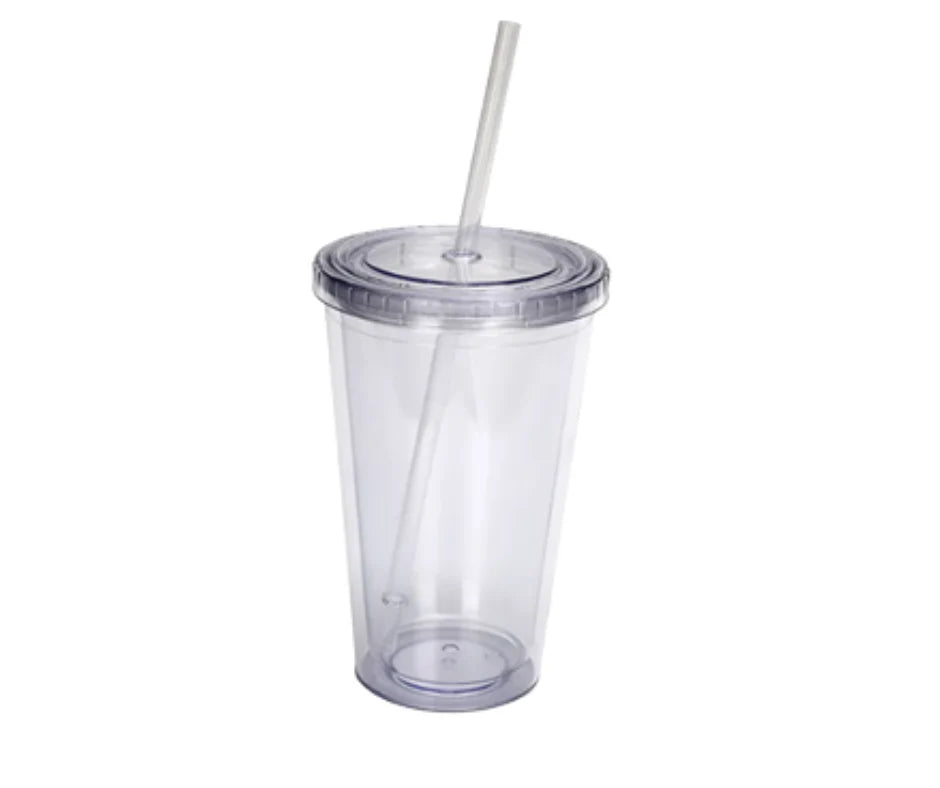 16oz Clear Acrylic ( snow globe)