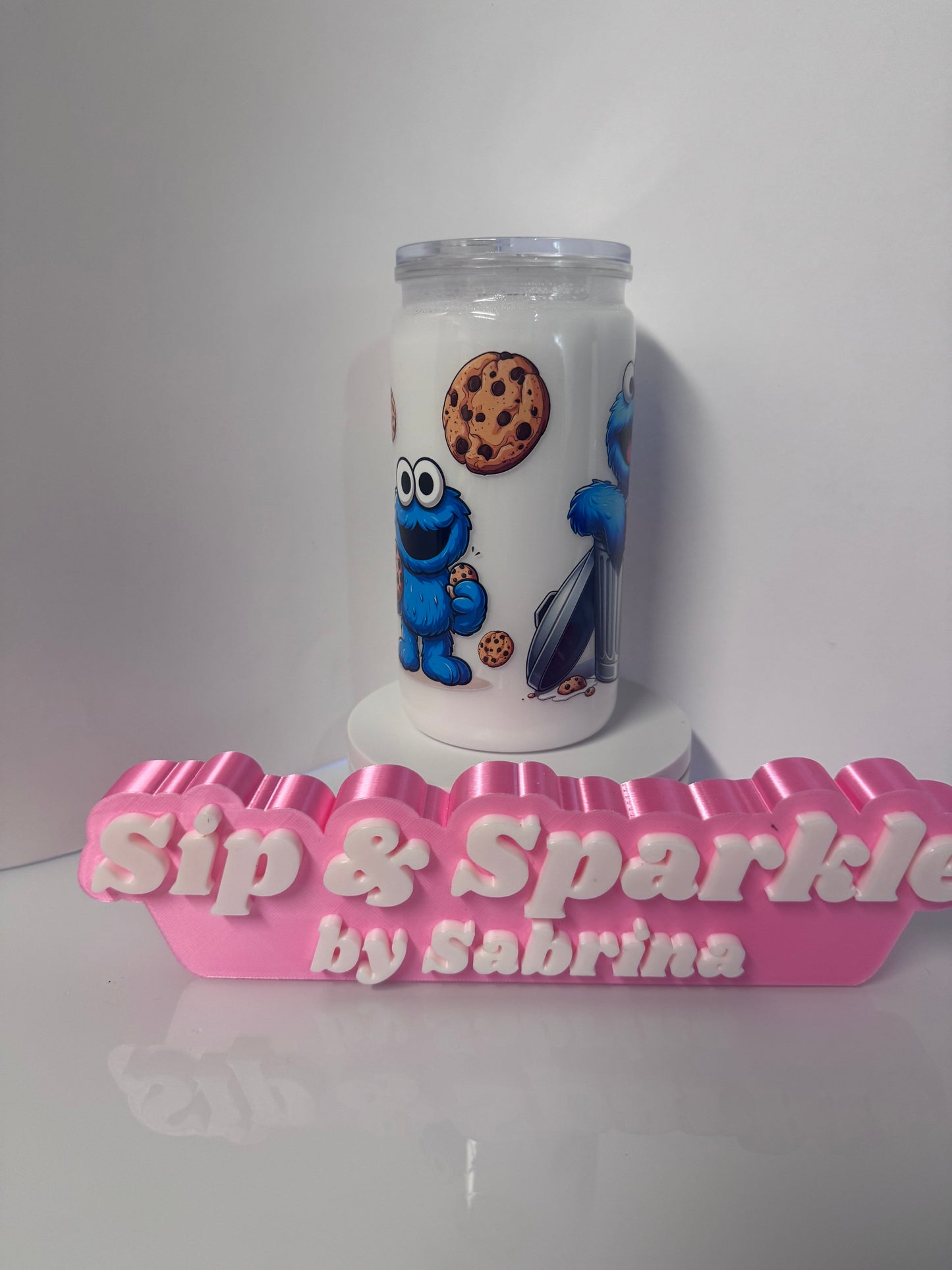 16oz Cookie Monster- Ready